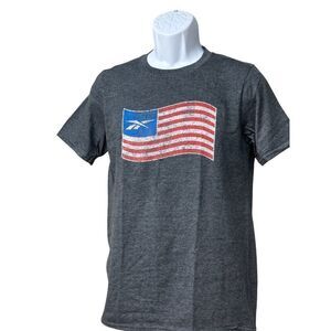 Rebook Men's Graphic T-Shirt GB1313, Dark Gray, Sz. S